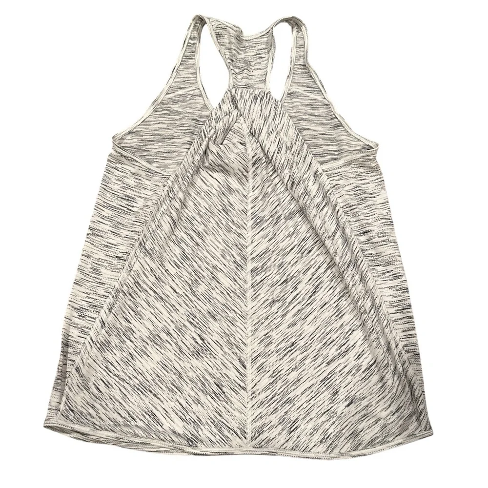 Lululemon Essential Pleated Racerback Tank Tiger Space Dye Black White Grey 6